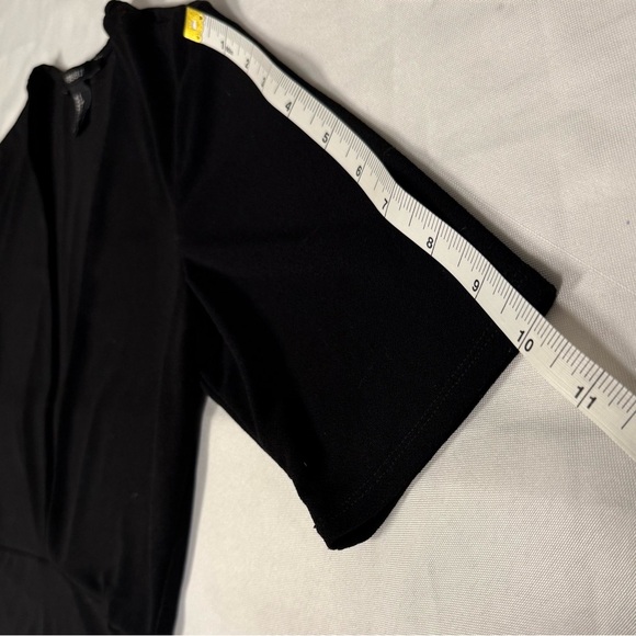 Forever 21 Black V-Neck T-shirt Bodysuit - Picture 5 of 9